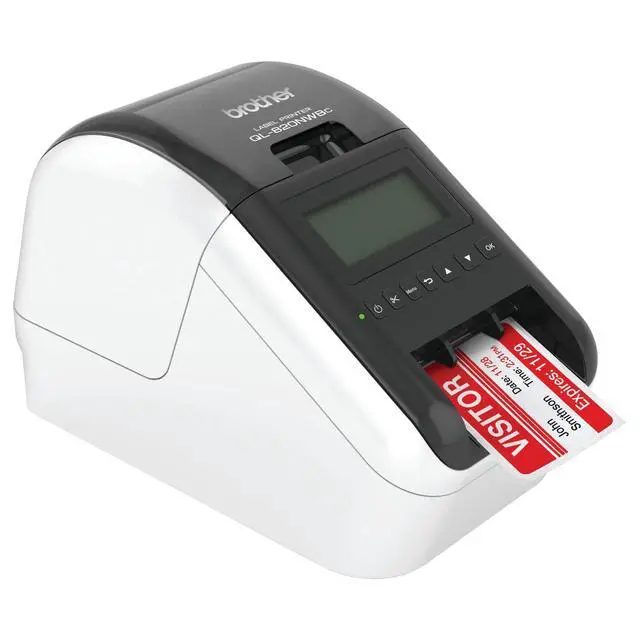 Alt view image 3 of 3 - QL-820NWBC Ultra Flexible Label Printer with Multiple Connectivity Options, Black/White, 5.7" x 5" x 9.2"