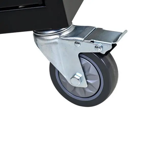 Alt view image 6 of 7 - Laptop Charging Cart, 16 Device Tablet Storage Carts for iPad Up to 16.3" Screen Size, Mobile Charging Station for Classroom, with Cord Organizer, Front and Back Access Locking Cabinet Black