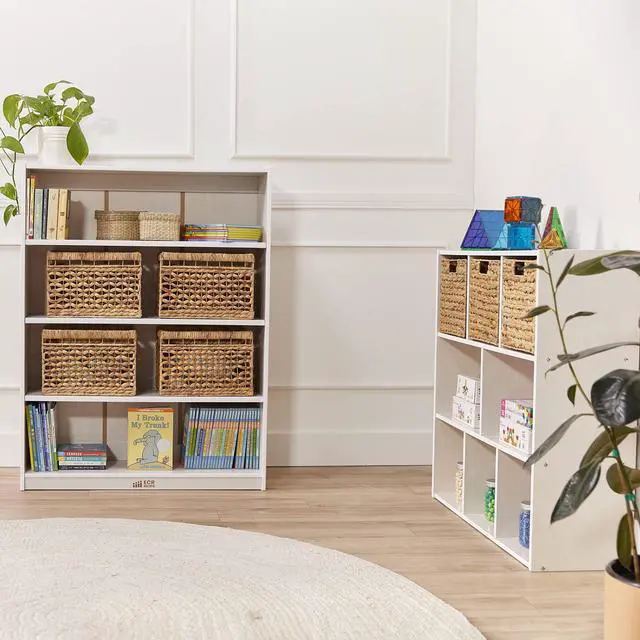 Alt view image 2 of 7 - Streamline 8-Compartment Storage Cabinet, 36in, Classroom Furniture, White Wash