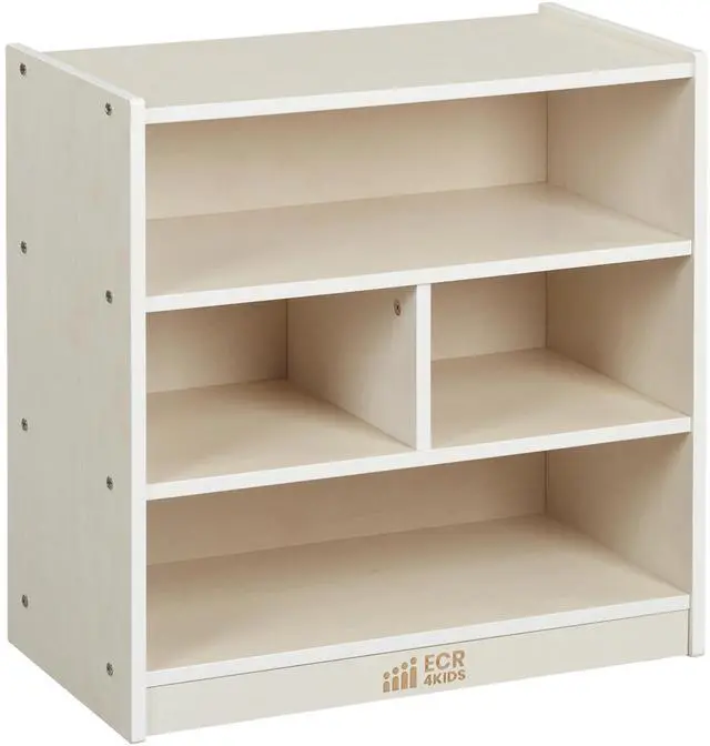 Main image of Mobile Building Block Storage Cabinet, Small, Classroom Furniture, White Wash