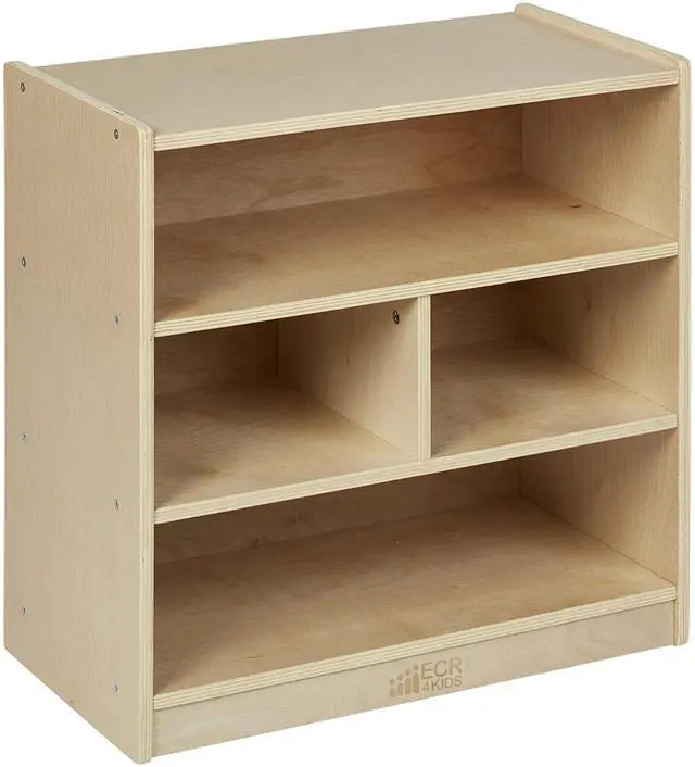 Main image of Mobile Building Block Storage Cabinet, Small, Classroom Furniture, Natural