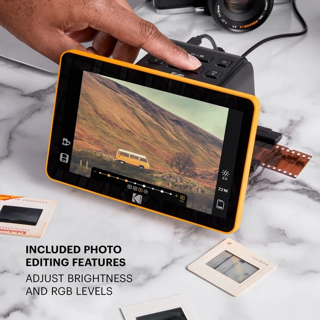 Alt view image 8 of 13 - Kodak Slide N Scan Max Digital Film Slide Scanner Black/Yellow (RODFS70)