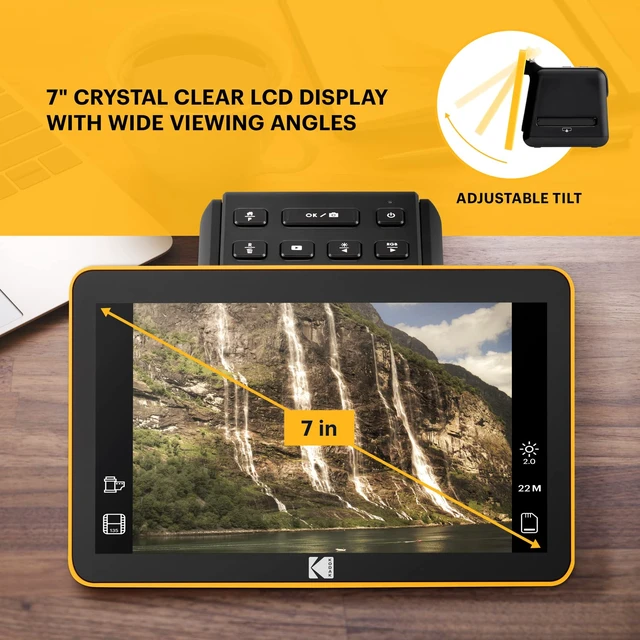 Alt view image 10 of 13 - Kodak Slide N Scan Max Digital Film Slide Scanner Black/Yellow (RODFS70)