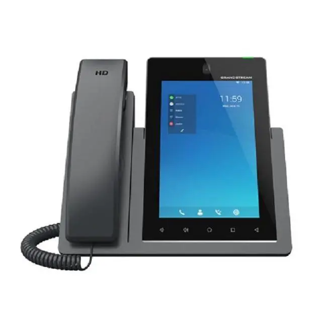 Alt view image 2 of 5 - GXV3470 IP Video Phone | 16 Lines, 16 SIP Accounts | 7-Inch Color Touch Screen | Wi-Fi 6 | Dual-Port Gigabit Ethernet with Integrated PoE