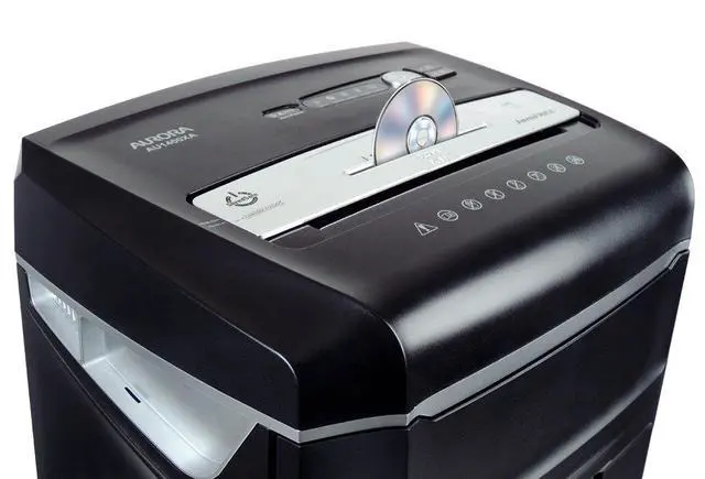 Alt view image 5 of 7 - High Security JamFree AU1000MA 10-Sheet Micro-Cut Paper/CD/Credit Card Shredder with Pull-Out Wastebasket