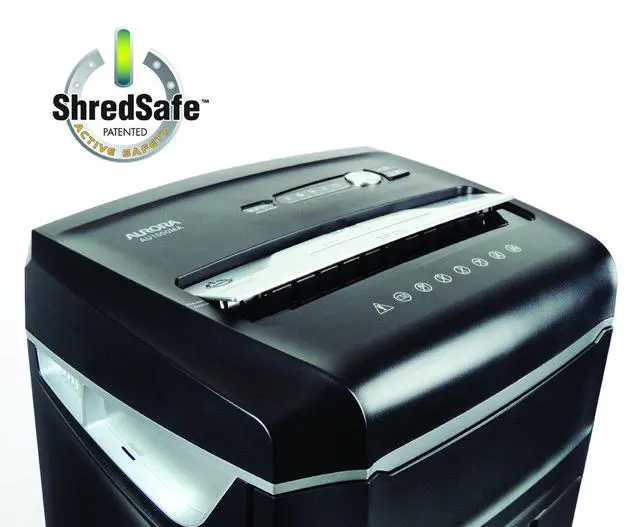Alt view image 4 of 7 - High Security JamFree AU1000MA 10-Sheet Micro-Cut Paper/CD/Credit Card Shredder with Pull-Out Wastebasket