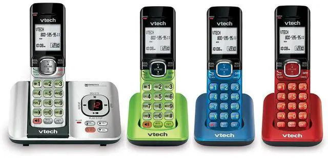 Main image of CS6529-4B 4-Handset Cordless Phone with Answering Machine, Caller ID/Call Waiting, DECT 6.0 System, Wall Mountable