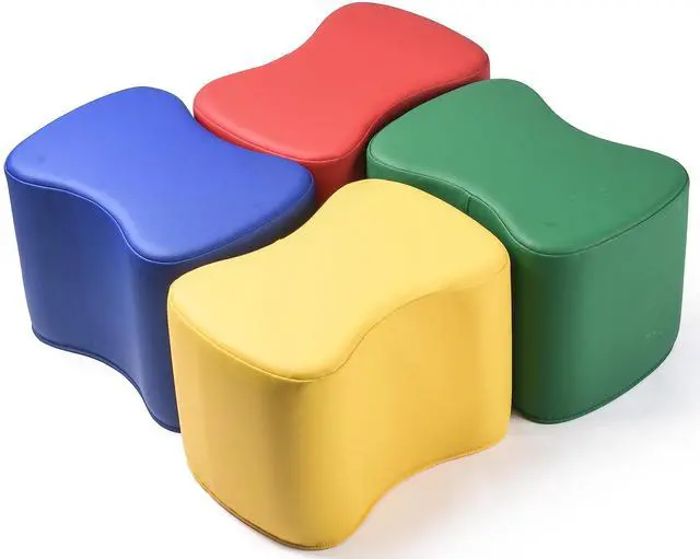 Main image of Butterfly Modular Soft Seating Stool Set - for Preschools and daycares - Toddlers and Children