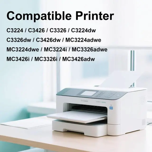 Alt view image 2 of 5 - C3210C0 C3426 MC3326 Toner Cartridge Compatible for Lexmark C3210C0 Cyan Toner Cartridge for C3224 MC3224 C3326 MC3326 C3426 MC3426 Laser Printers 1,500 Pages (Cyan, 1-Pack)