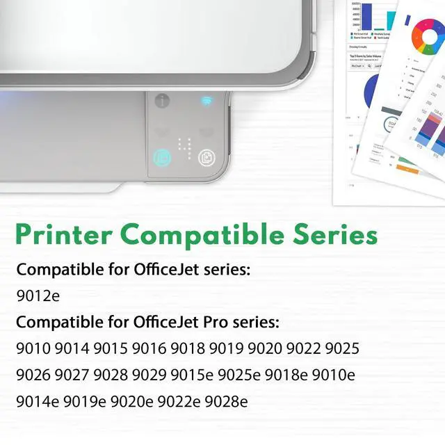 Alt view image 2 of 7 - 962XL Ink Cartridges Combo Pack (5-Pack, 2Black/1Cyan/1Magenta/1Yellow) Compatible 962XL 962 Ink Cartridges OfficeJet 9018 9019 9020 9022 9025 9010 9014 9015 9016 Printer