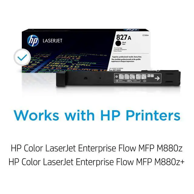 Alt view image 2 of 7 - 827A Black Toner Cartridge | Works Color LaserJet Enterprise Flow MFP M880 Series | CF300A