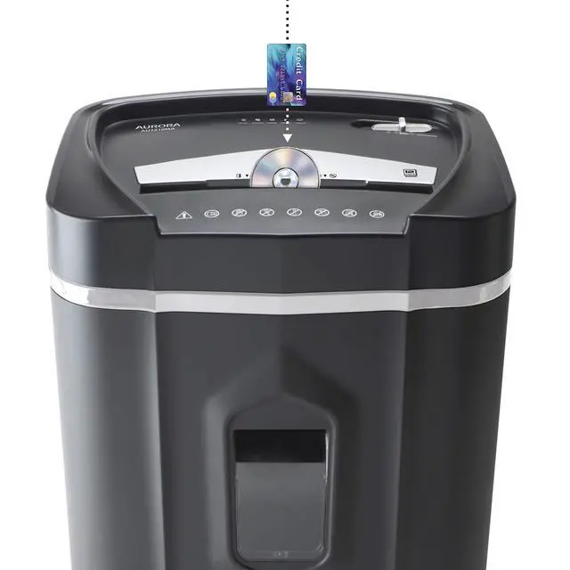 Alt view image 2 of 7 - AU1210MA Professional Grade High Security 12-Sheet Micro-Cut Paper/CD and Credit Card/ 60 Minutes Continuous Run Time Shredder