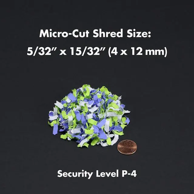 Alt view image 3 of 7 - AU1210MA Professional Grade High Security 12-Sheet Micro-Cut Paper/CD and Credit Card/ 60 Minutes Continuous Run Time Shredder