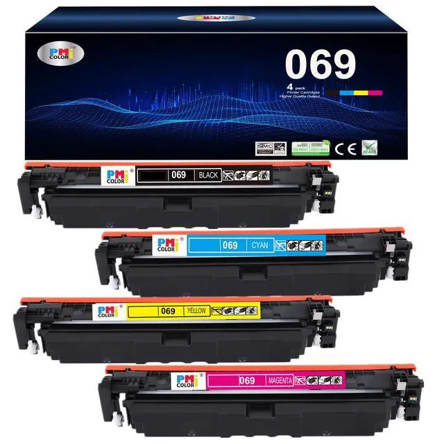 Main image of 069 MF753Cdw 4 Pack Toner Cartridge Set Replacement for Canon 069 Toner | Compatible for Canon Color MF753Cdw, MF751Cdw LBP674Cdw Printers | (Black,Cyan,Magenta,Yellow)
