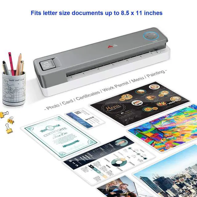 Alt view image 3 of 4 - Laminating Sheets, 3 Mil Clear Thermal Laminating Pouches 8.9 x 11.4 Inches Laminate Sheet Paper for Laminator, 1500-Pack