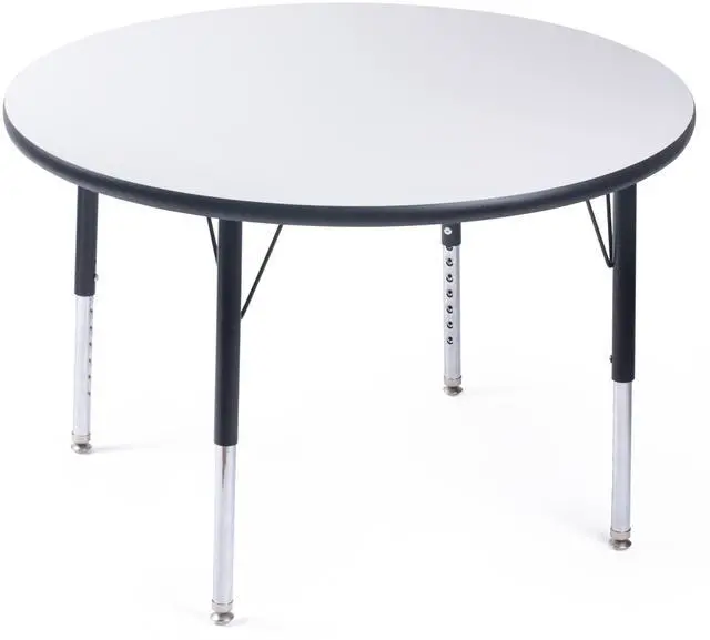 Main image of Round Activity Kids Table About 36 inch (90cm) - Height Adjustable Legs - Durable Spray Edge - for Commercial Spaces