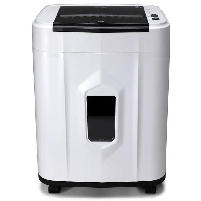 Alt view image 7 of 7 - AU120MB 120-Sheet Auto Feed High Security Micro-Cut Paper Shredder / 30 Minutes (White/Black)