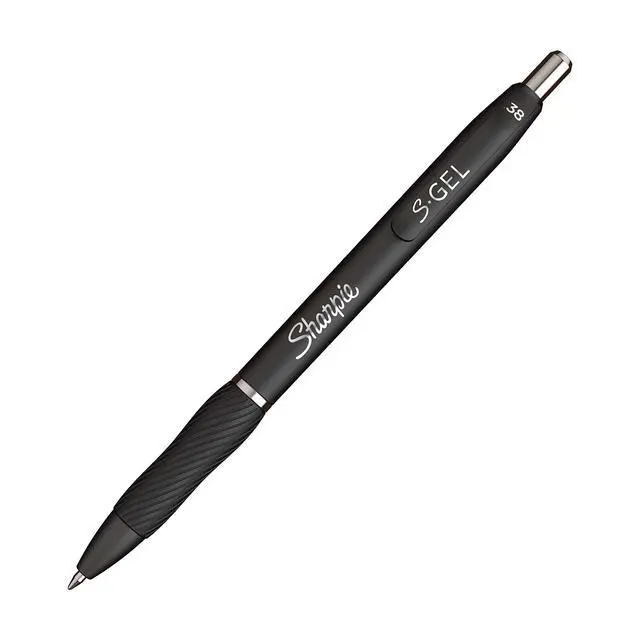Alt view image 2 of 6 - S-Gel Gel Pens Ultra Fine Point (0.38mm) Black,12 Count (Pack of 12)