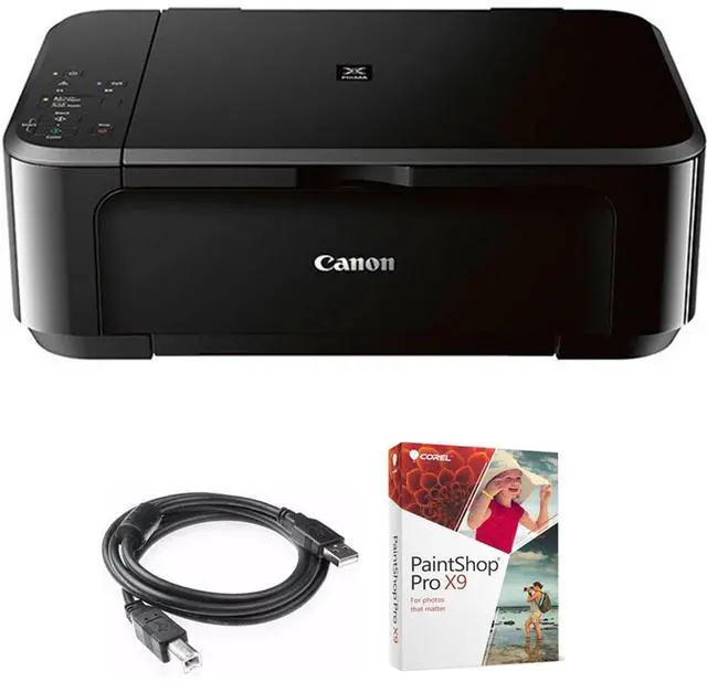 Main image of Pixma MG3620 Wireless All-in-One Photo Inkjet Multifunction Printer (0515C002) Bundle with High Speed 6-Foot USB Printer Cable and Corel Paintshop Pro (Digital Download)