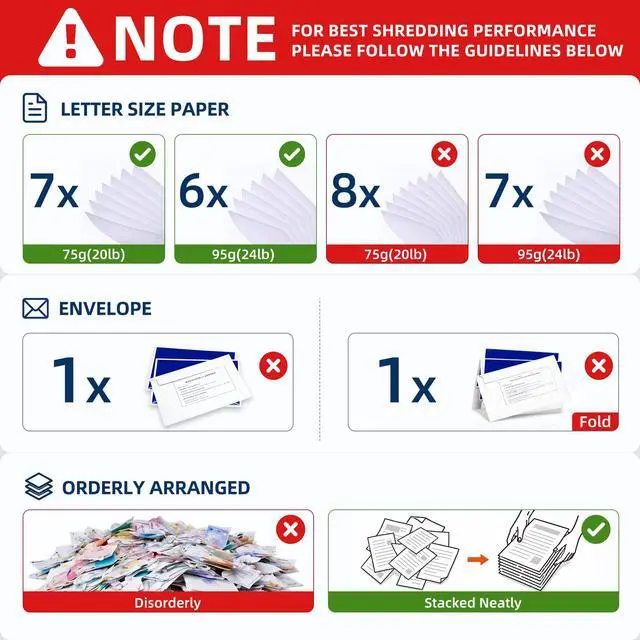 Alt view image 5 of 7 - Paper Shredder 200-Sheet Auto Feed, Touchscreen Heavy Duty Shredders, 40 Min Non-Stop, P-5 Ultra Security Shredder for Home Office, Micro Cut with Wheels, 5.8 Gal Bin, <60 dB(OL288)