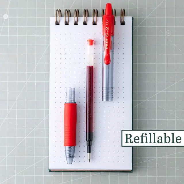 Alt view image 2 of 7 - G2 Premium Gel Roller Pens, Fine Point 0.7 mm, Red 14 Count (Pack of 7)