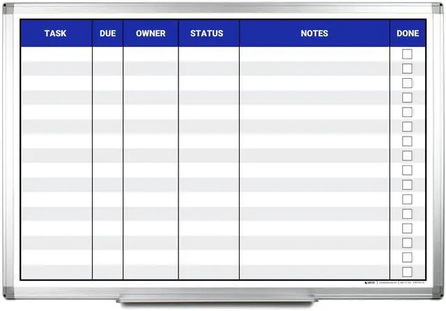 Main image of Task List Whiteboard 36" x 24"