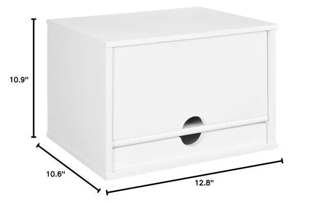 Alt view image 3 of 3 - W4720 Pure White Desktop Organizer