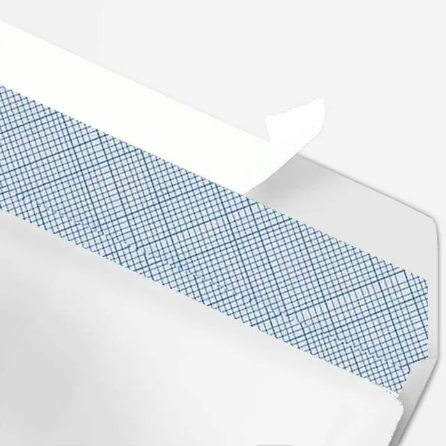 Alt view image 3 of 6 - 2500#10 Custom Printed Security Tinted Envelopes Letter Size Self Seal, Windowless Mailing Envelopes, Personalized with Logo and Address, Size 4-1/8 X 9-1/2", 24 LB Plain White