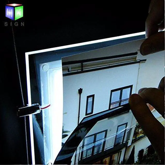 Alt view image 4 of 5 - A2 Landscape Ceiling hanging Display Crystal Led Light Box Poster Frame Sign(1pcs A2 a raw, Horizontally)