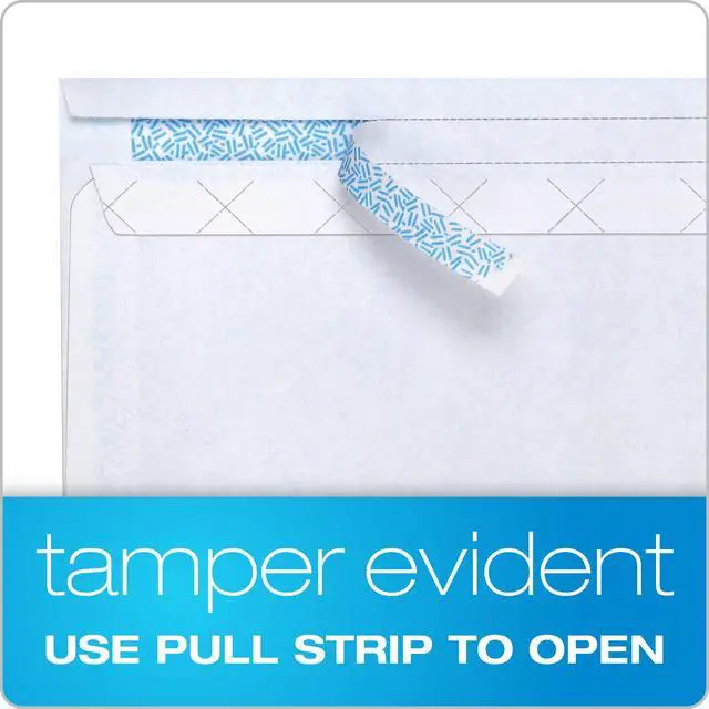 Alt view image 3 of 7 - #8-5/8 Security Envelopes, Double Window Self Seal Envelopes for QuickBooks Checks and Business Mailings, Tamper Evident, 3-5/8" x 8-5/8", Durable 24 lb White Paper, 500 Count (Pack of 5)