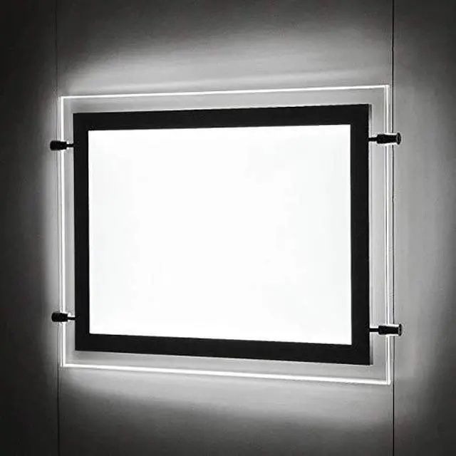 Alt view image 5 of 5 - A2 Landscape Ceiling hanging Display Crystal Led Light Box Poster Frame Sign(1pcs A2 a raw, Horizontally)
