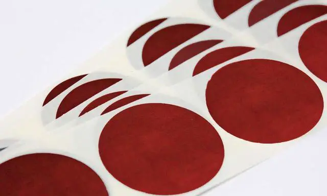 Main image of 1.5 Inch Red Round Scratch Off Sticker Labels (2500)