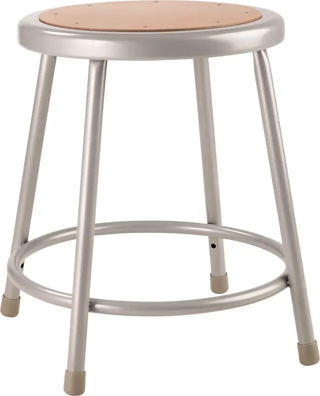 Alt view image 3 of 6 - (5 Pack) 18" Heavy Duty Steel Stool, Grey