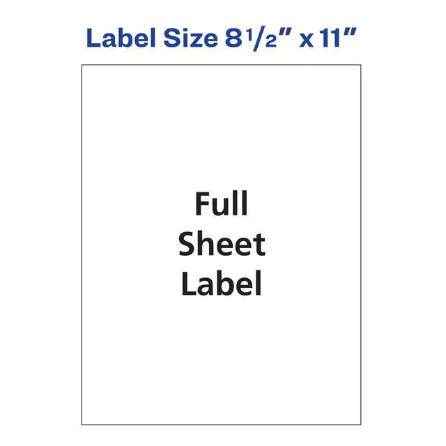 Alt view image 6 of 7 - Shipping Labels for Copiers, 8-1/2" x 11", 500 White Labels (5353)