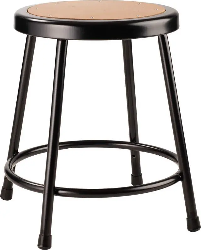 Alt view image 3 of 6 - 6218-10-CN 18" Heavy Duty Steel Stool, Black, Pack of 5