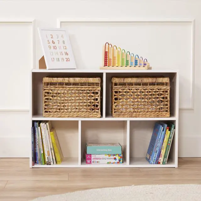 Alt view image 2 of 7 - Streamline 5-Compartment Storage Cabinet, 24in, Classroom Furniture, White Wash