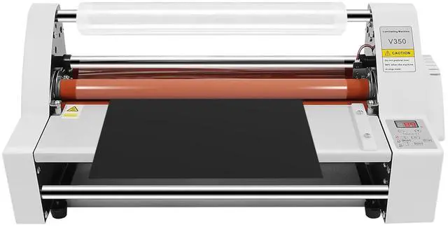 Main image of V350 Hot Cold Roll Laminator, 110v Laminator Digital Display Single&Dual Sided Laminating Machine 13 Inch 4 Rollers Hot Cold Roller Laminating Machine for Home, Office, School