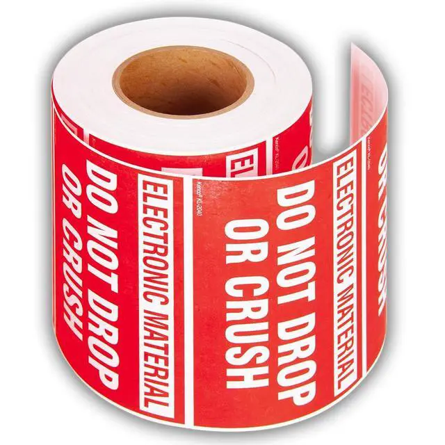 Alt view image 2 of 5 - 3" X 5" Electronic Material Don't Drop Don't Crush Stickers for Shipping and Packing -500 Adhesive Labels Per Roll (10 Pack)