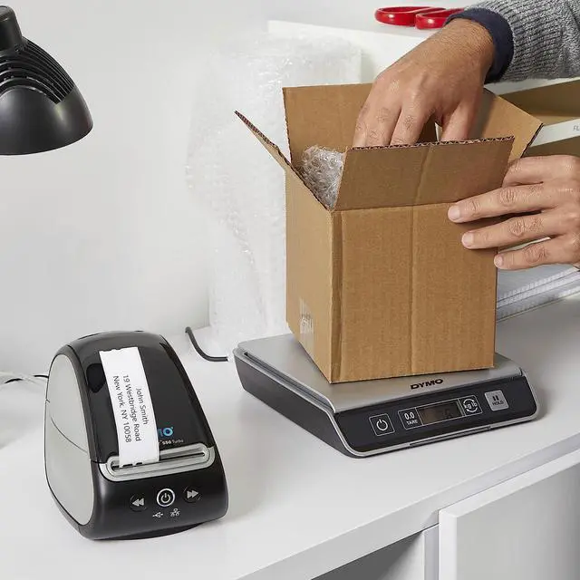 Alt view image 7 of 7 - LabelWriter 550 Turbo Label Printer, High-Speed Direct Thermal Printing, Automatic Label Recognition, Prints Variety of Label Types Through USB or LAN Network Connectivity - Fast, Efficient