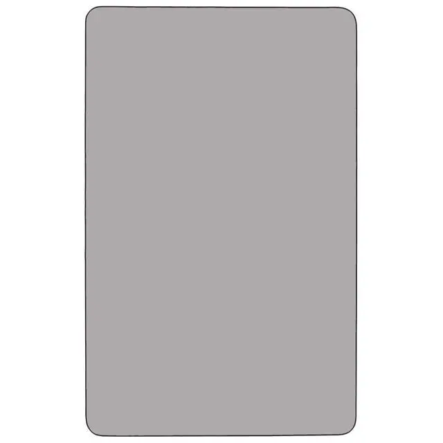 Alt view image 3 of 3 - Wren Mobile 36''W x 72''L Rectangular Grey Thermal Laminate Activity Table - Standard Height Adjustable Legs