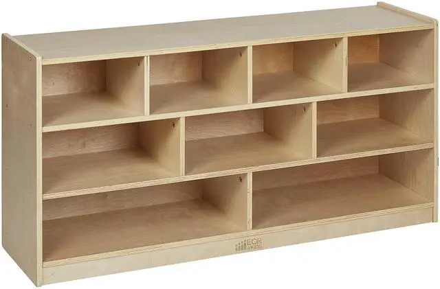Main image of Mobile Building Block Storage Cabinet, Large, Classroom Furniture, Natural