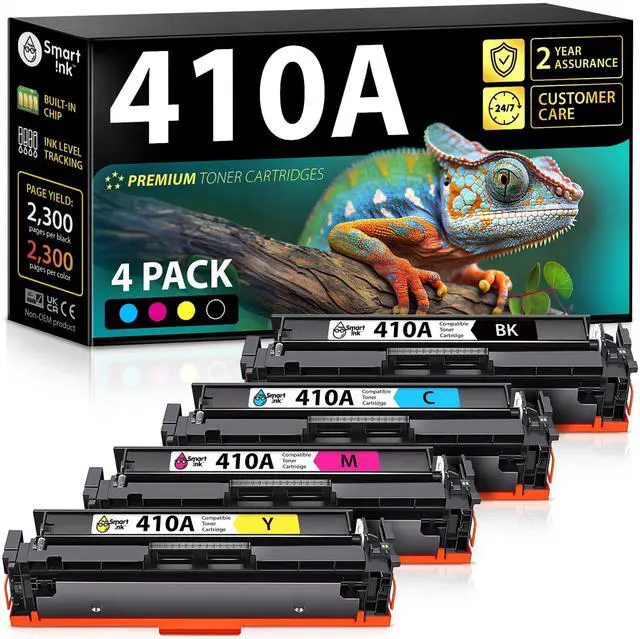 Main image of Compatible 410A Toner Cartridge Replacement for HP 410A HP 410X CF410A CF411A CF412A CF413A to use with Color LaserJet Pro MFP M477fnw M452nw M452dn M477fdw M477fdn M452dw (Black & CMY)