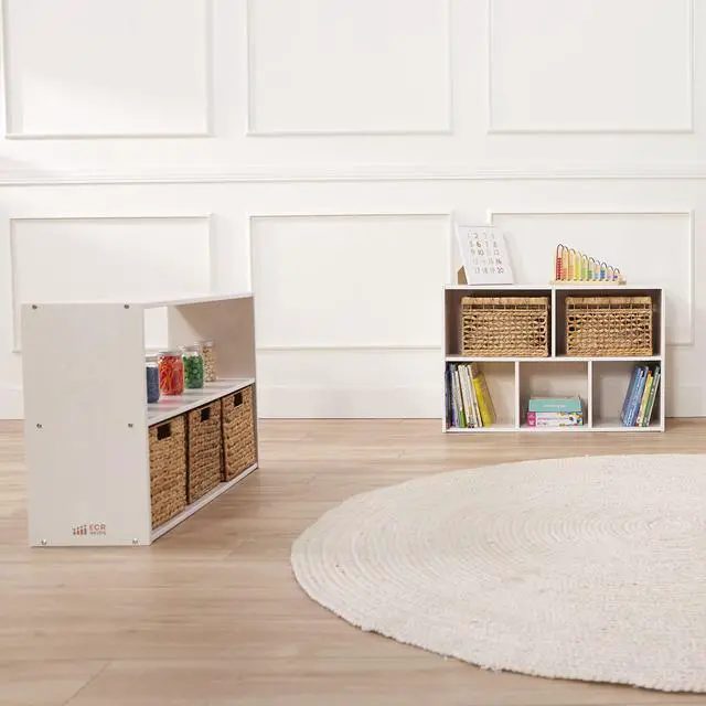 Alt view image 2 of 7 - Streamline 2-Shelf Double-Sided Storage Cabinet, 24in, Classroom Furniture, White Wash