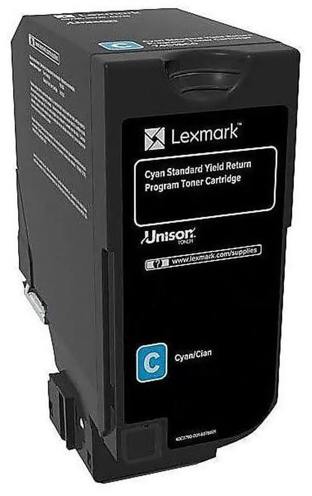 Main image of 74C1SC0 CS720, CS725, CX725 Cyan Yield Return Program Cartridge Toner