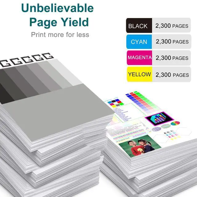 Alt view image 3 of 6 - 410A Toner Cartridges - Replacement for HP Color LaserJet Pro MFP M477fnw,M477fdw,M477fdn,M452dn,M452dw, M452nw,M477 M452 Series (Black, Cyan, Magenta, Yellow)