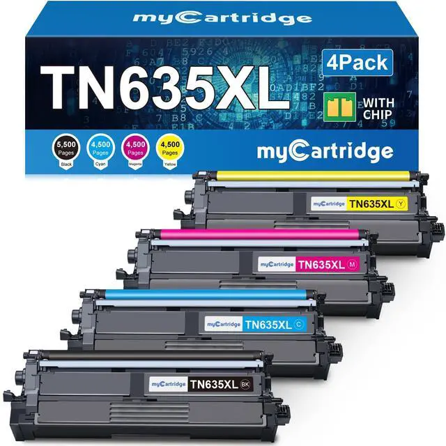 Main image of TN635XL TN635 Toner Cartridge Set MFC-L8930CDW HL-L8430CDW MFC-L8730CDW | Compatible for Brother TN635XXL TN-635XL TN 635XL Toner for HL-L8570CDW MFC-L8970CDW MFC-EX575 Printer Ink High Yield, 4 Pack