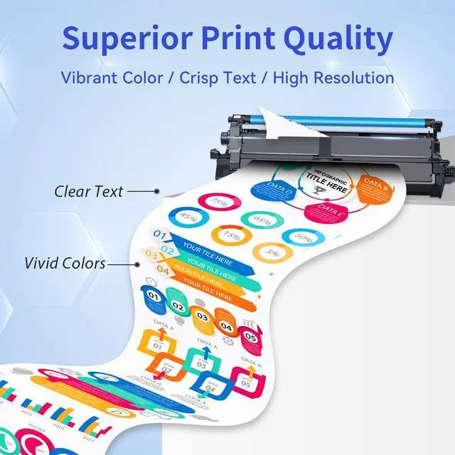 Alt view image 4 of 7 - TN635XL TN635 Toner Cartridge Set MFC-L8930CDW HL-L8430CDW MFC-L8730CDW | Compatible for Brother TN635XXL TN-635XL TN 635XL Toner for HL-L8570CDW MFC-L8970CDW MFC-EX575 Printer Ink High Yield, 4 Pack