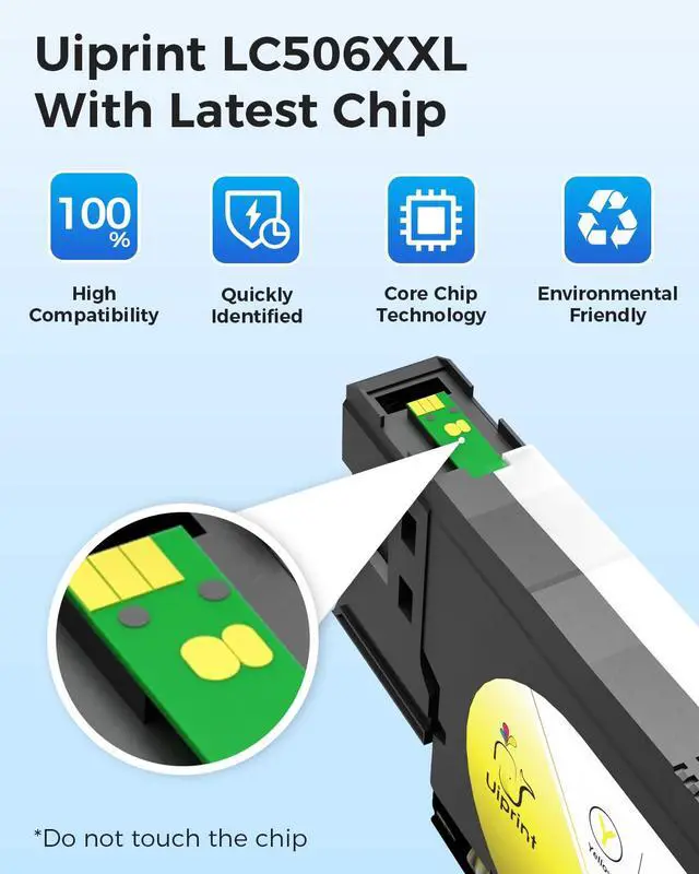 Alt view image 4 of 7 - LC506XXL Ink Cartridges Replacement for Brother LC506 LC506XL LC506XXL4PK Super High Yield Up to 12500 Pages for Brother Printer MFC-J4355DW MFC-J4555DW MFC-J4557DW MFC-J6560DW(BK/C/M/Y)