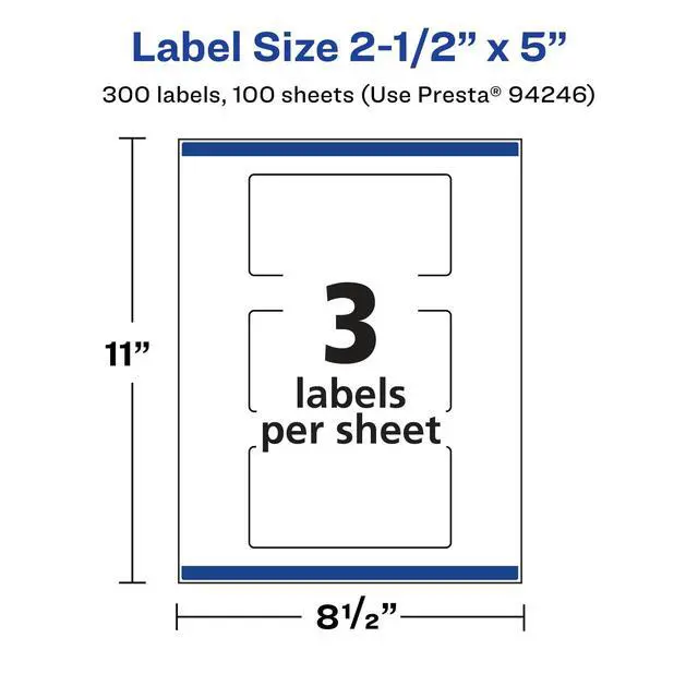 Alt view image 5 of 6 - Glossy Clear Rectangle Labels, Sure Feed Technology, 2.5" x 5", 300 Glossy Clear Labels, Print-to-The-Edge, Laser/Inkjet Printable