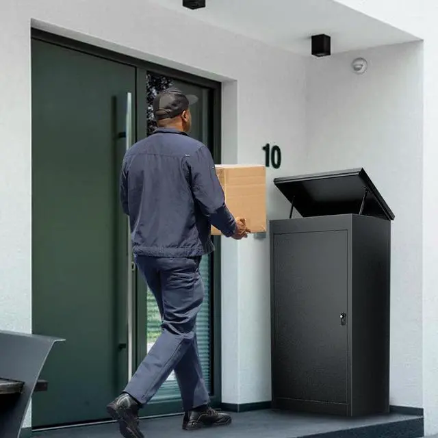 Alt view image 7 of 7 - Package Delivery Boxes & Mailbox,Large Parcel Drop Box with Keys, Steel Mailbox with Waterproof Anti-Theft Function, Not Easy Deformed for Home/Porch/Outside (240L)